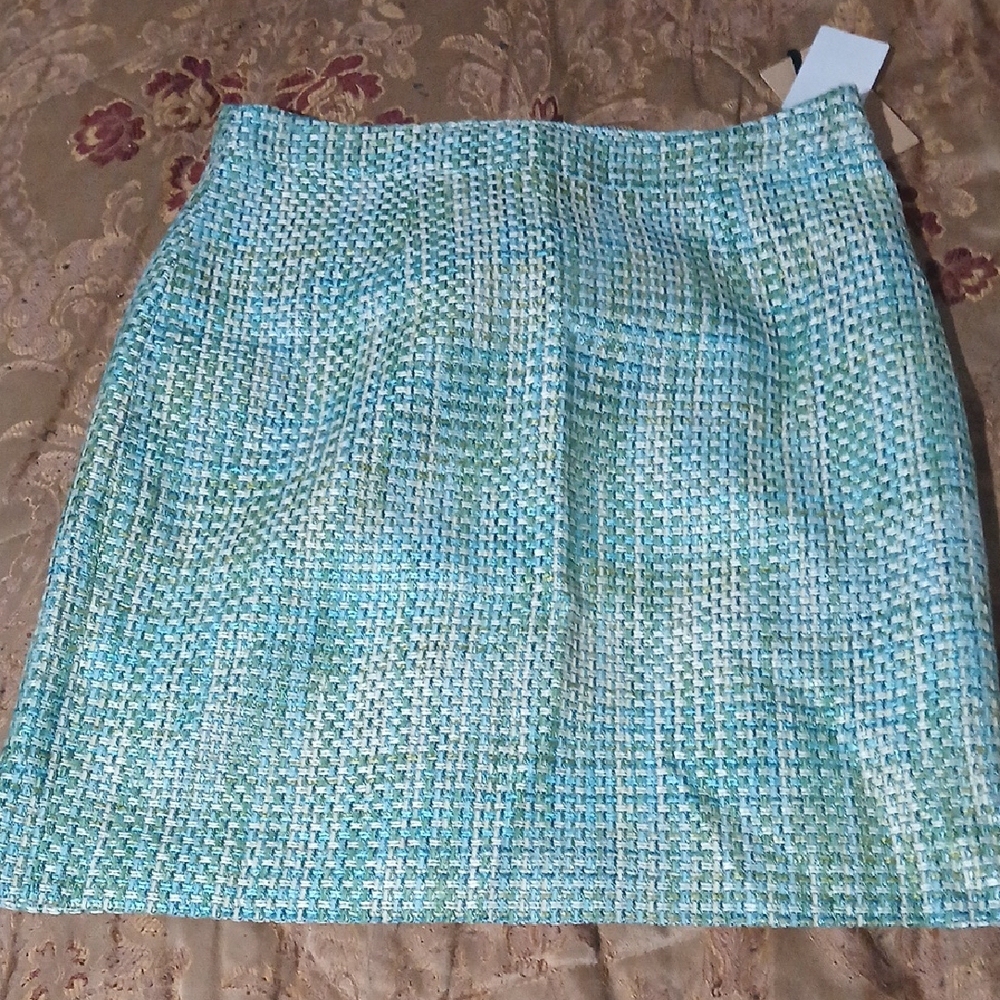 Halogen Blue Mini Pencil Skirt for Casual Resort Wear